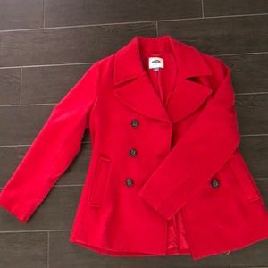 Red Pea Coat